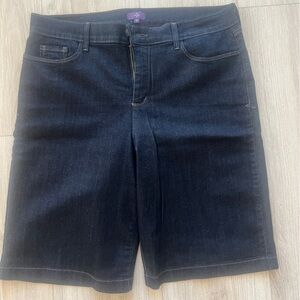 NYDJ Dark Wash Women's Denim Bermuda Shorts